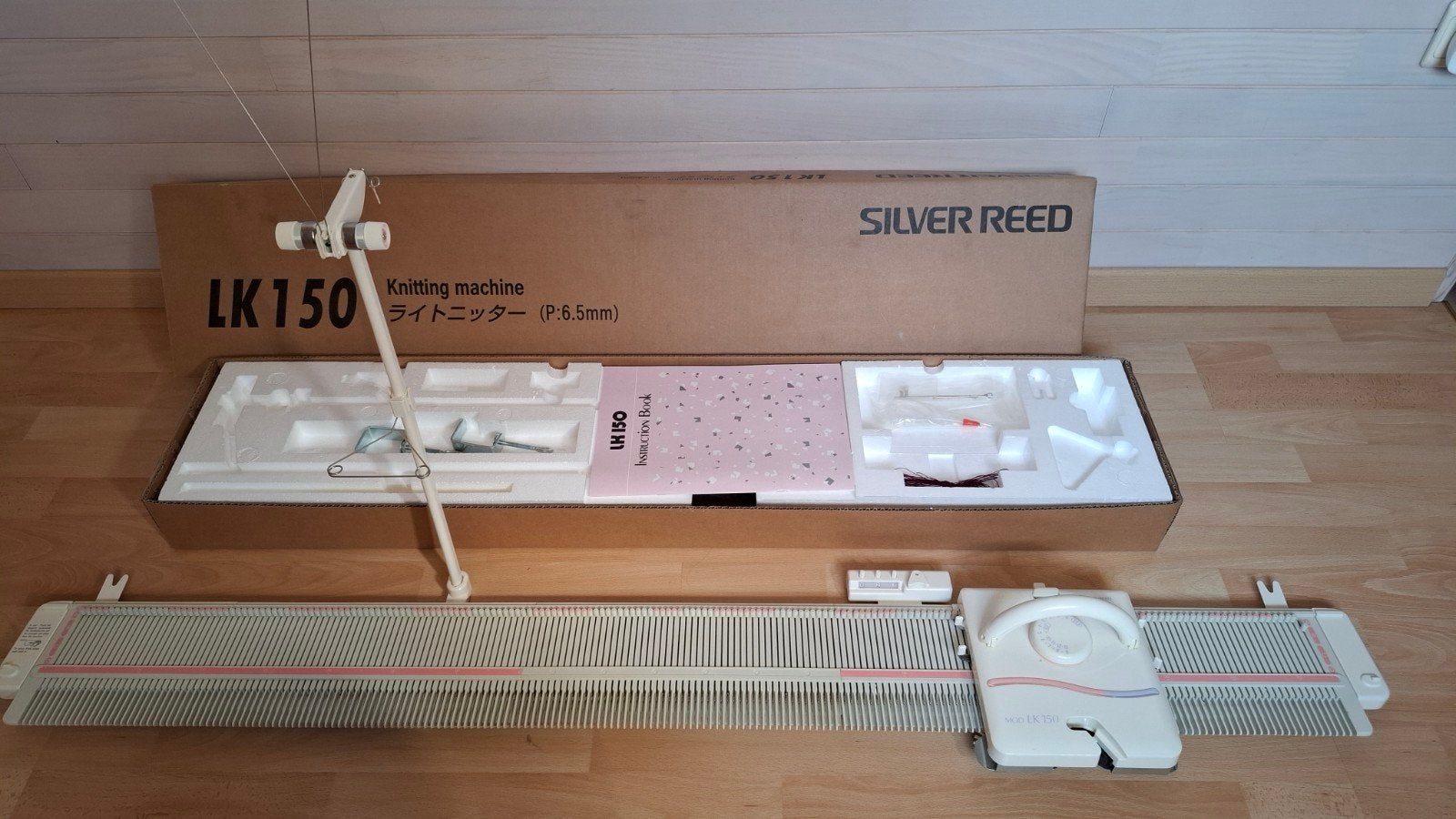 Breimachine Silver Reed LK150 - Complete set, Ophalen, Zo goed als nieuw, Breien, Machine