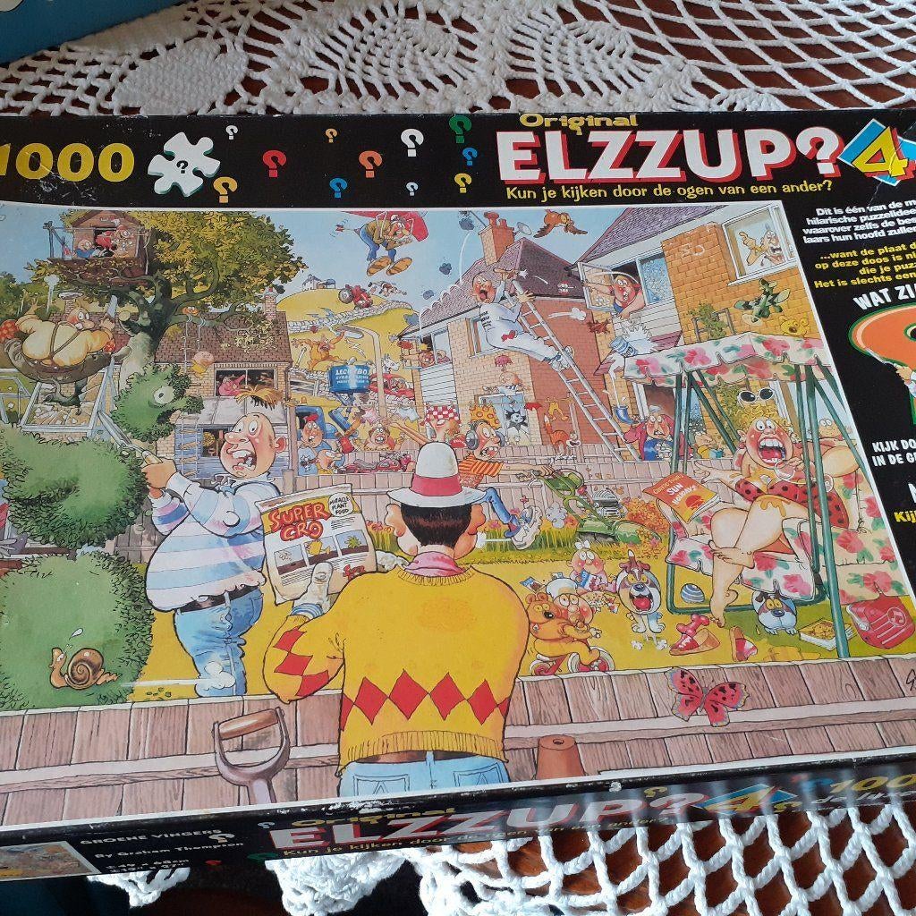 wasgij puzzel 1000st, Ophalen of Verzenden, 500 t/m 1500 stukjes, Gebruikt, Legpuzzel