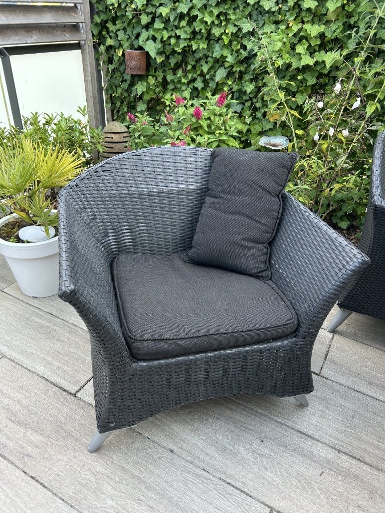 Set van 4 Buiten Fauteuils, Ophalen, Gebruikt, Kunststof