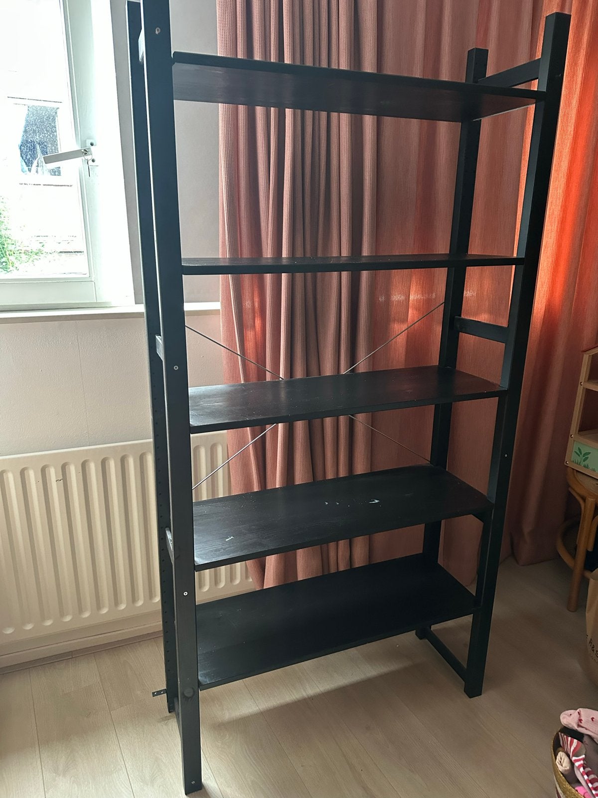 Zwarte Ivar stellingkast IKEA, Ophalen, Gebruikt
