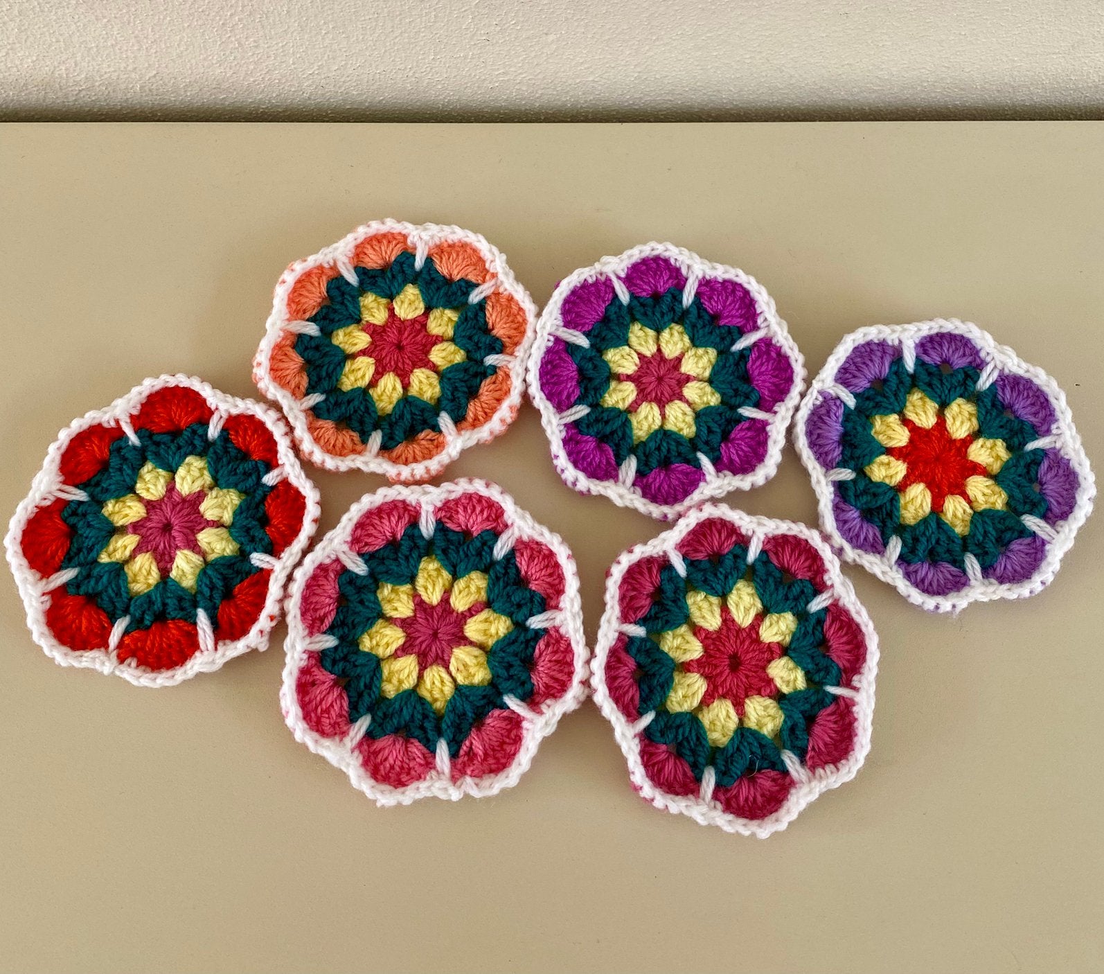 ‏Granny square onderzittjes, Ophalen of Verzenden, Nieuw