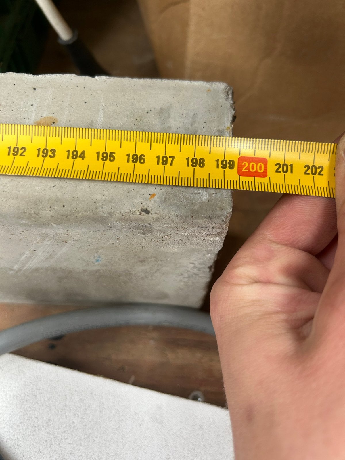 Betonnen balk van 200 cm, Ophalen, Gebruikt, 200 tot 250 cm, 50 mm of meer