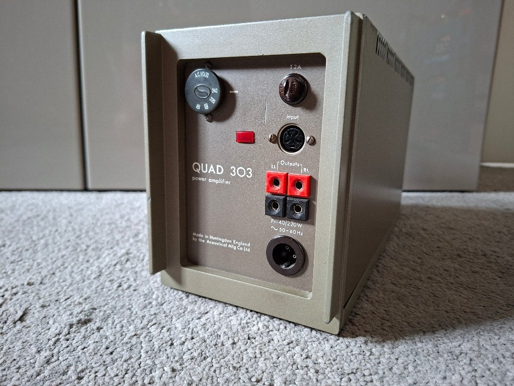Gereviseerde Quad 33 eindversterker met stroomsnoer, Audio, Tv en Foto, Versterkers en Receivers, Gebruikt, Ophalen, Overige merken