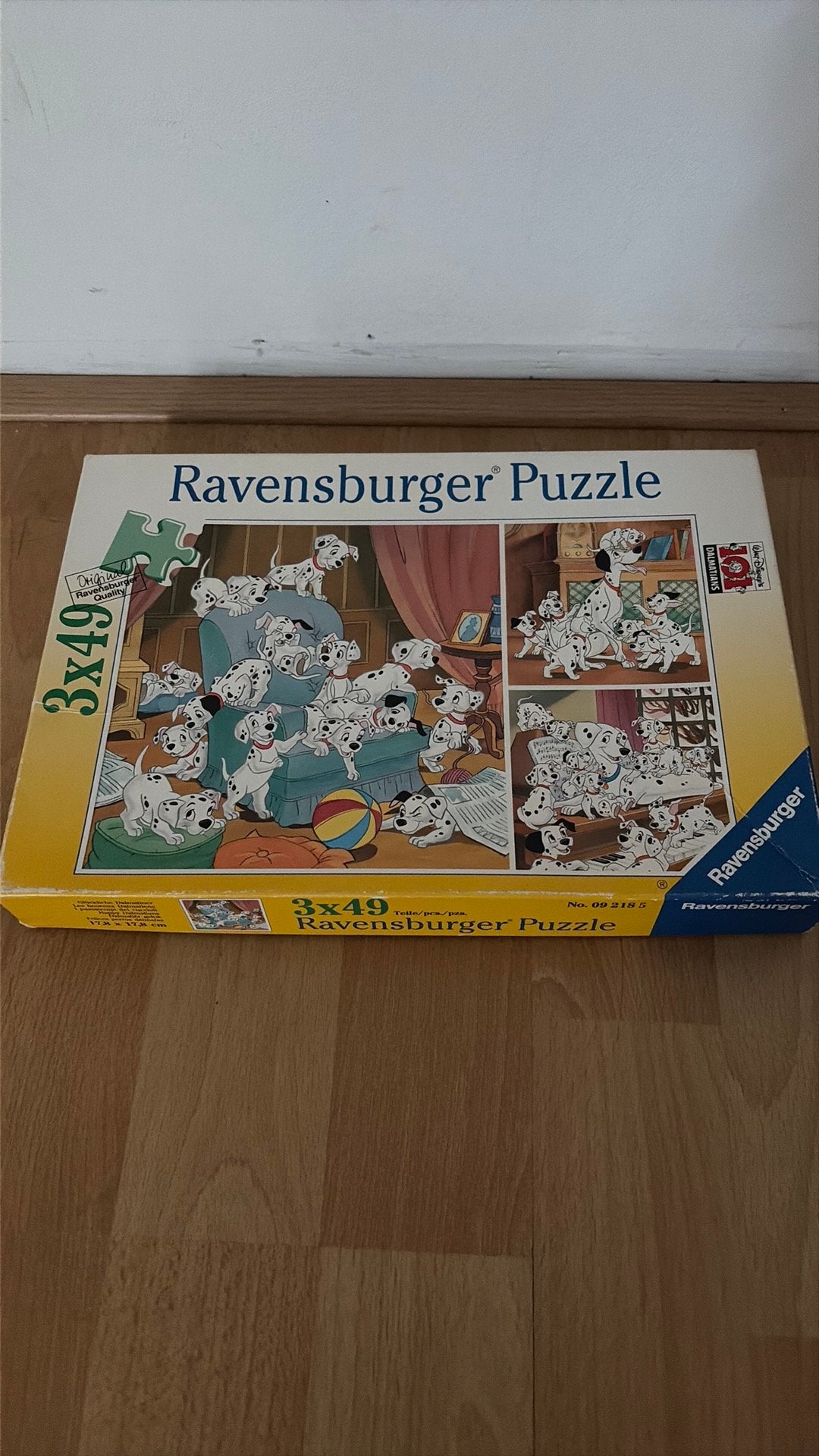 3x49 stukjes puzzel dalmatiers, Ophalen of Verzenden, Meer dan 50 stukjes, Gebruikt, 6 jaar of ouder