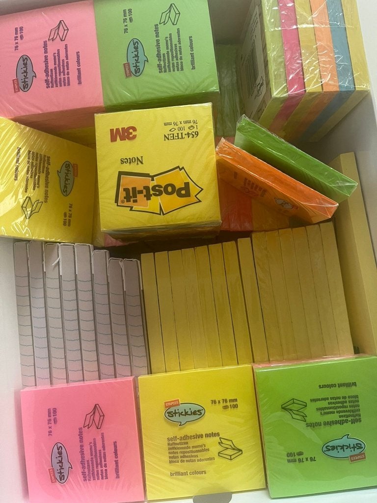 Grote set post-its, sticky notes en blocnotes – nieuw, Ophalen of Verzenden, Nieuw