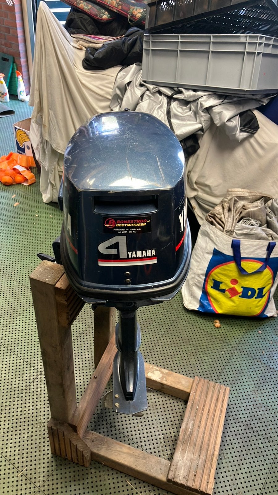 Yamaha 4 PK met externe tank., Watersport en Boten, Accessoires en Onderhoud, Ophalen, Gebruikt