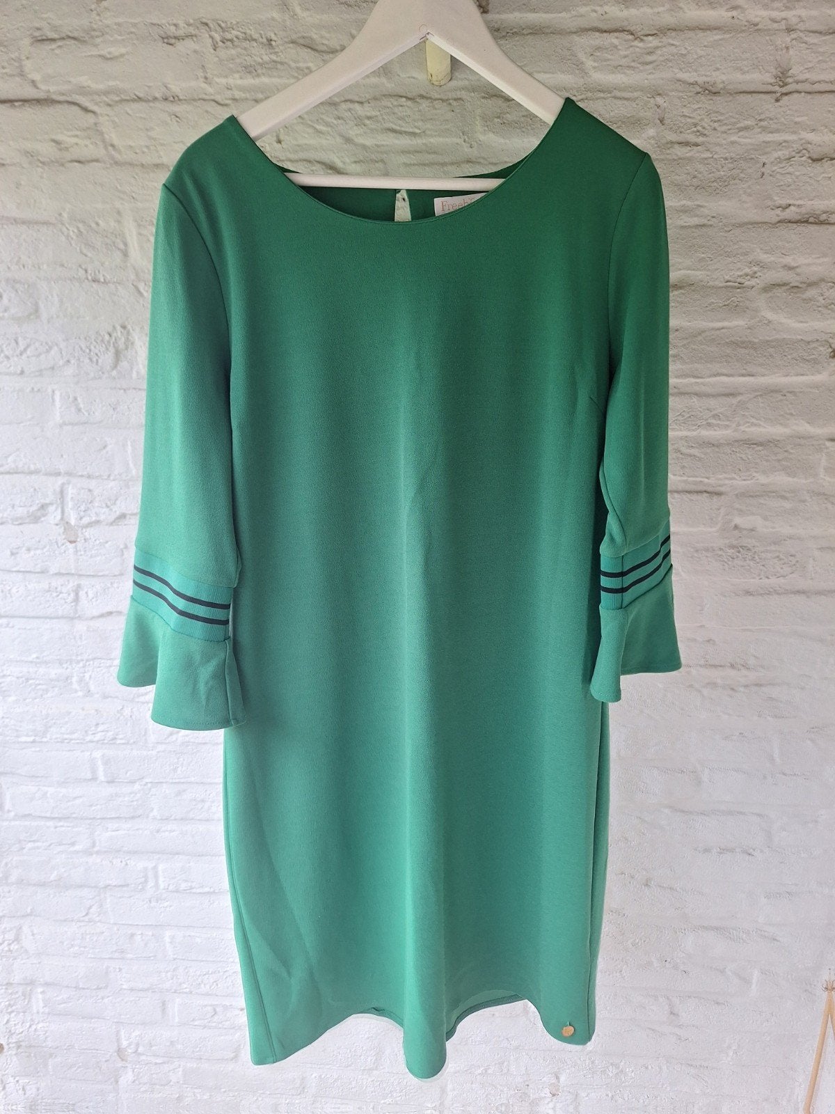 Mooie groene jurk van Freebird maat XL, Kleding | Dames, Jurken, Maat 46/48 (XL) of groter, Ophalen of Verzenden, Zo goed als nieuw