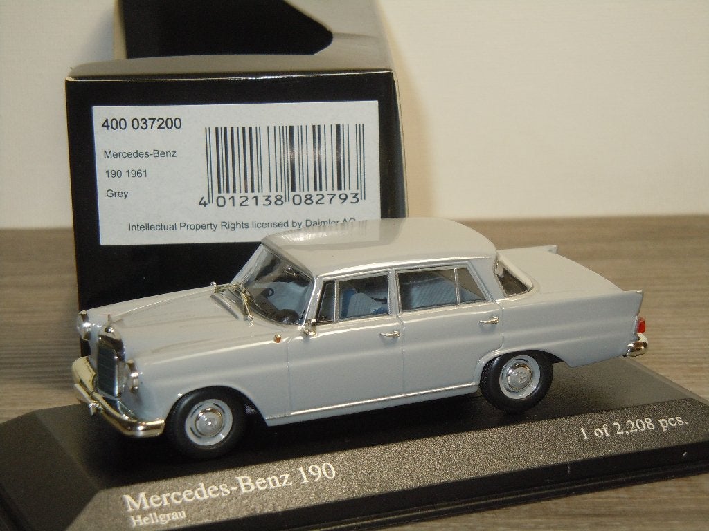 Mercedes 190 1961 - Minichamps 1:43 - in Box, Minichamps, Auto, Verzenden, Aachen, Duitsland