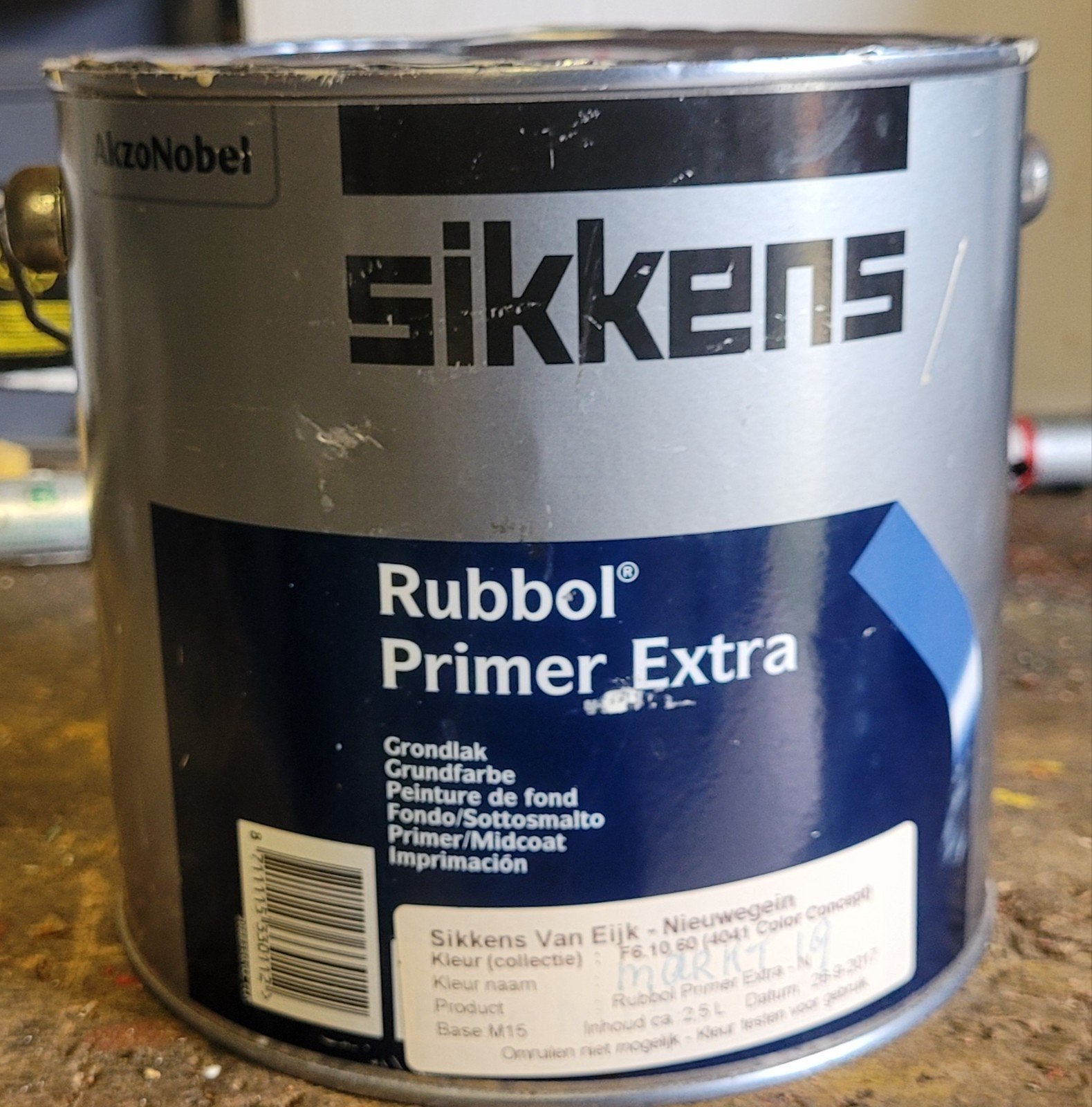 Sikkens Rubbol primer extra 2.5 ltr zand beige 45% vol!, Ophalen of Verzenden, Nieuw, Wit, Lak