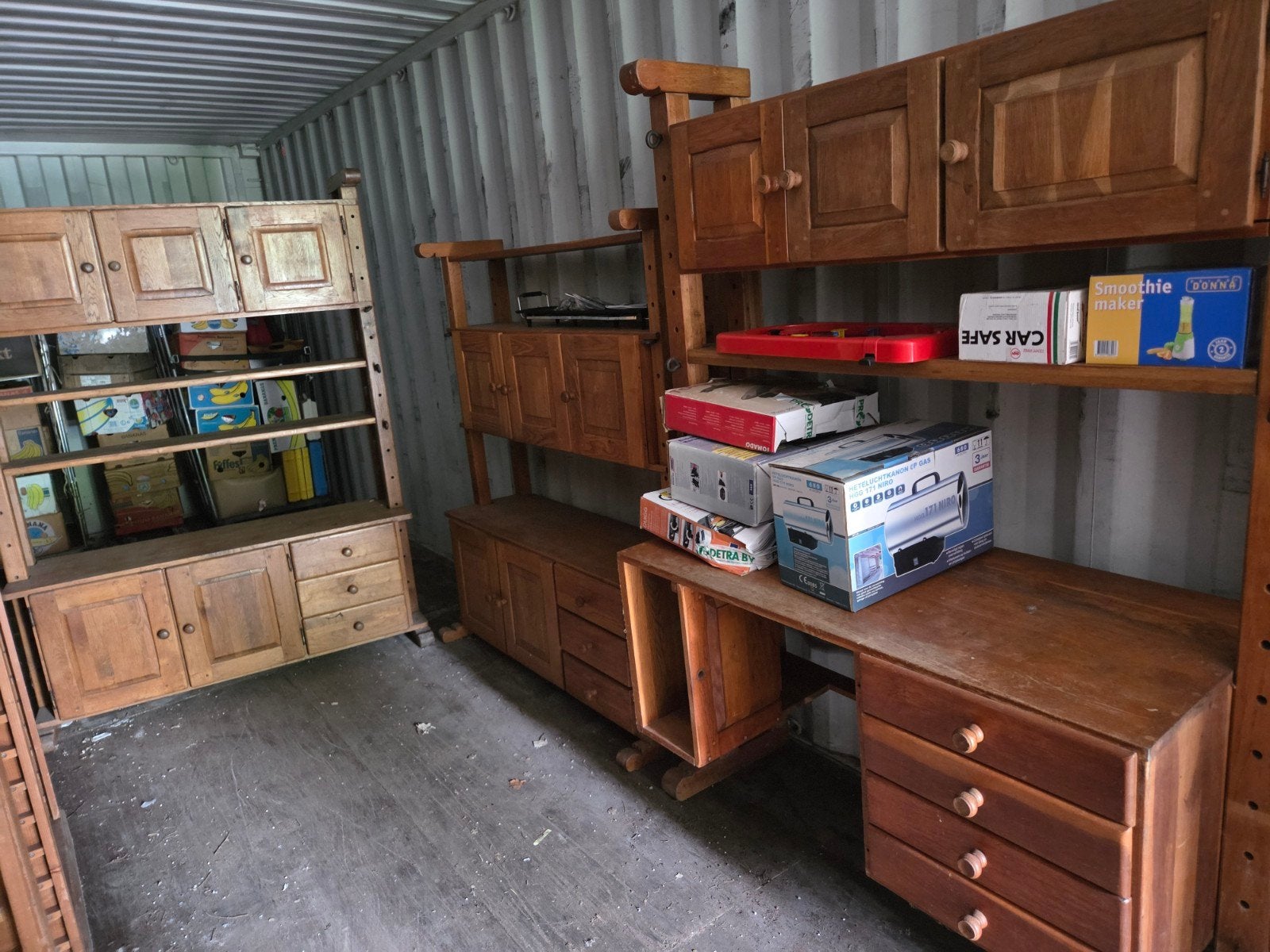 3x houten kaaskast, kast wandmeubel boekenkast, Ophalen, Gebruikt, 25 tot 50 cm, 200 cm of meer