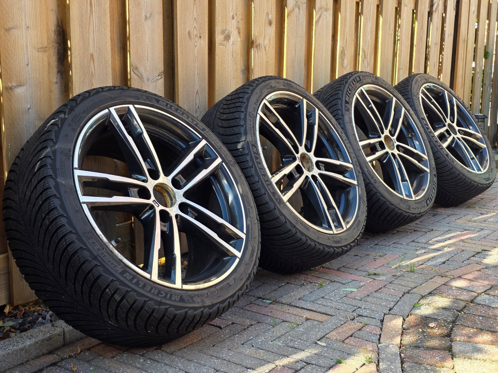 Originele BMW 1/2 serie 18 inch 719M breedset winterbanden, Ophalen, 18 inch, Gebruikt, Banden en Velgen