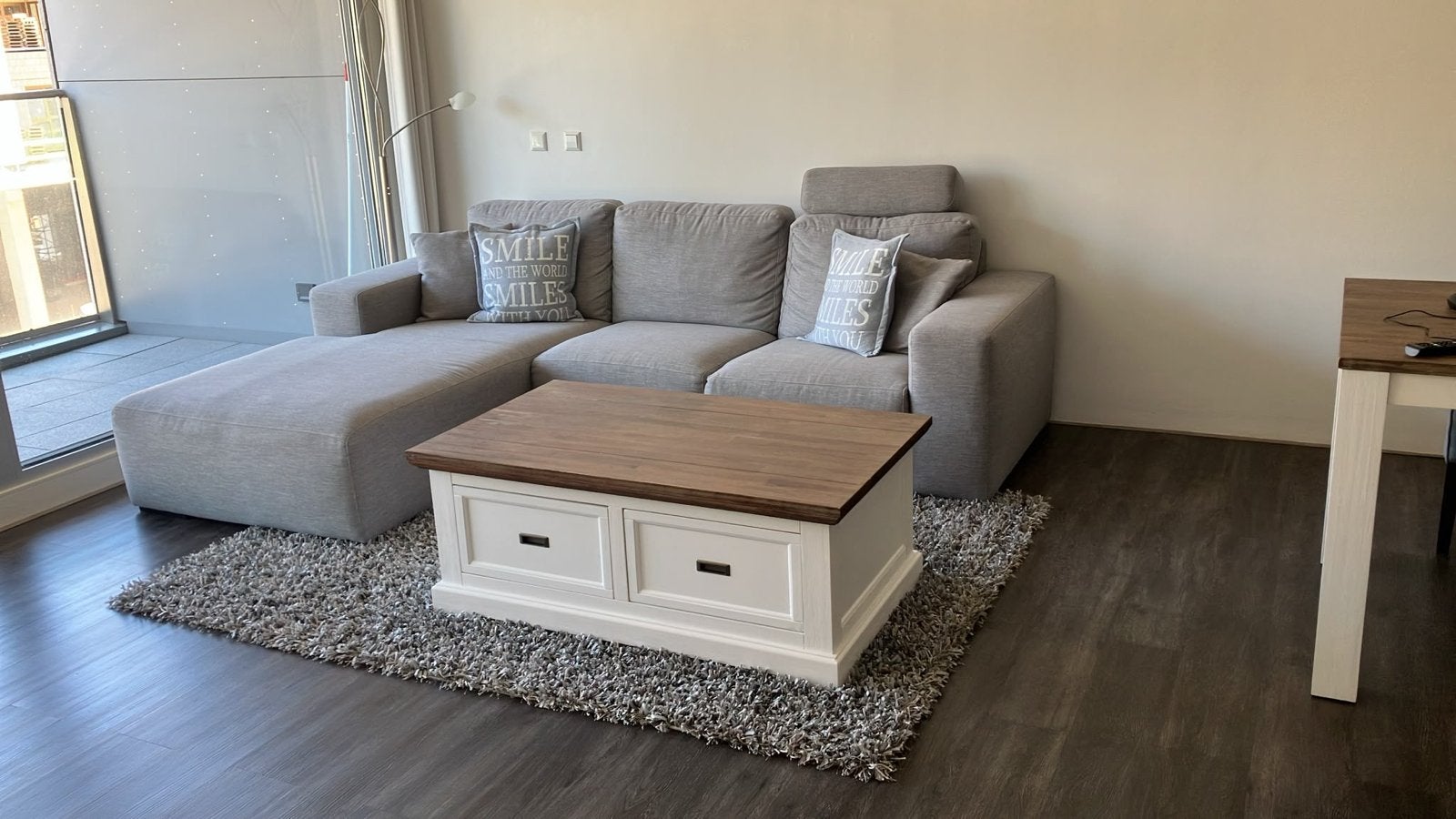 Complete woonkamerset: bank, tv-meubel, kast, eettafel, lamp, Huis en Inrichting, Complete inboedels, Ophalen