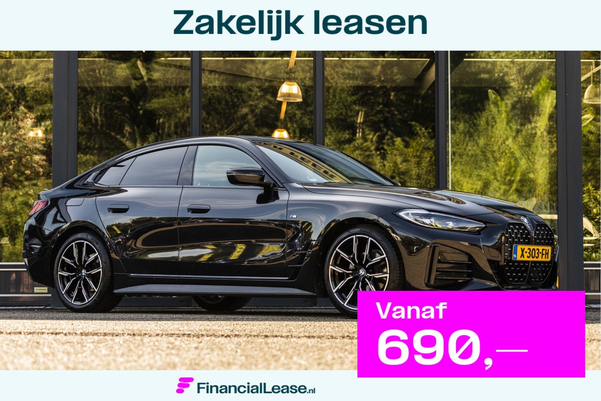 BMW 4 Serie Gran Coupé 420i M-Sport schuifdak, Automaat, Gebruikt, Euro 6, Zwart
