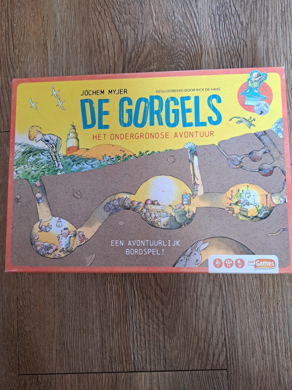 De Gorgels: Het Ondergrondse Avontuur Bordspel, Drie of vier spelers, Ophalen of Verzenden, Zo goed als nieuw, Just Games