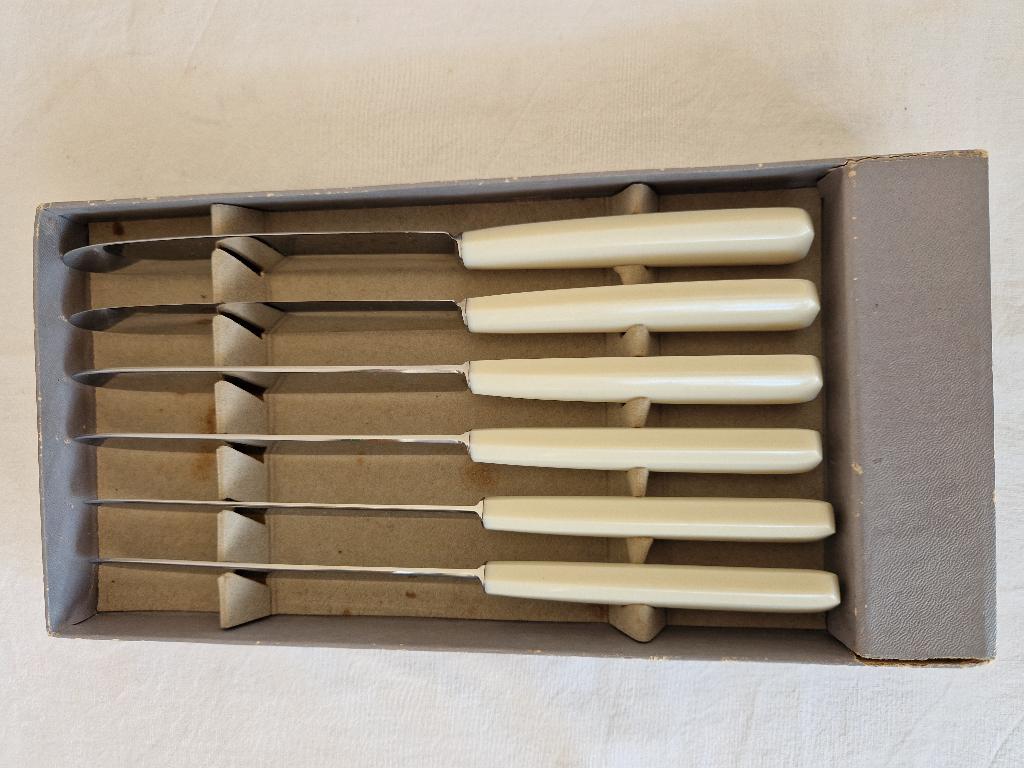 6 vintage messen inoxydable nogent France, Ophalen of Verzenden