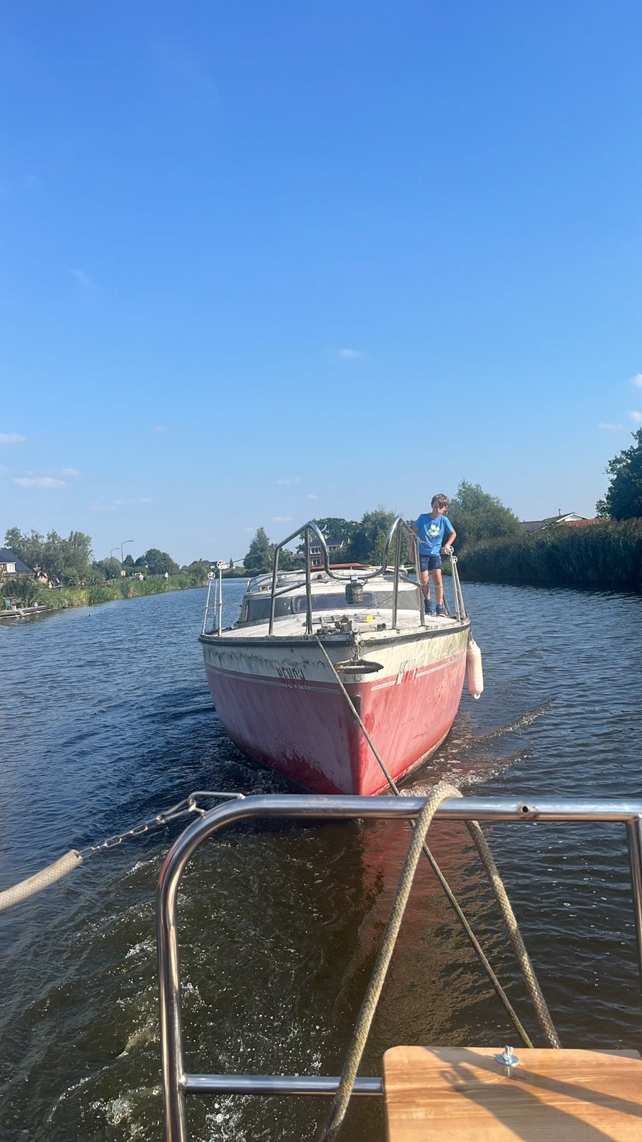 Boot met 2 cilinder diesel, Watersport en Boten, Gebruikt, Binnenboordmotor, Diesel, Ophalen of Verzenden