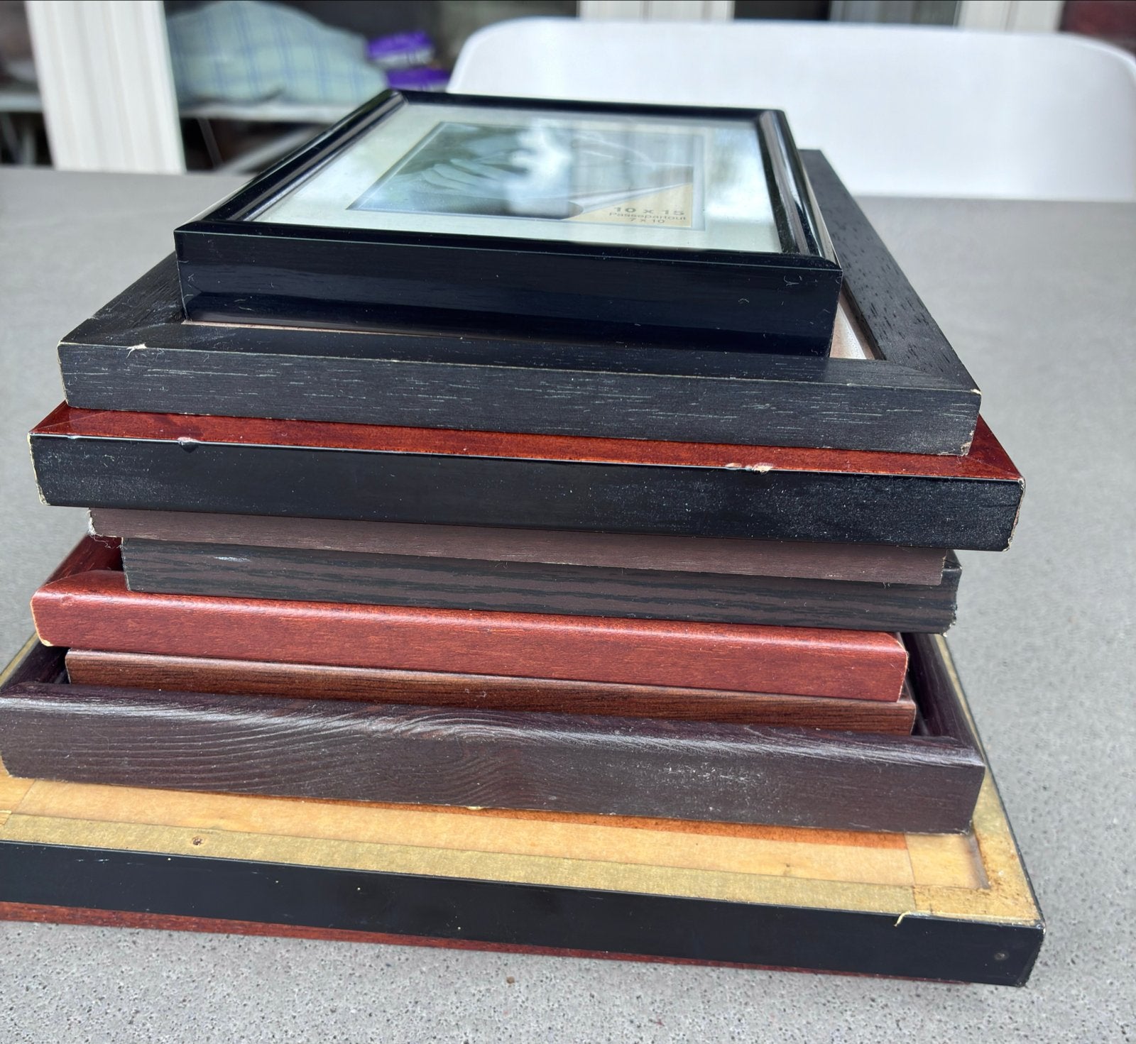 Diverse fotolijsten, verschillende maten, Ophalen, Gebruikt, Fotolijst, Met glas