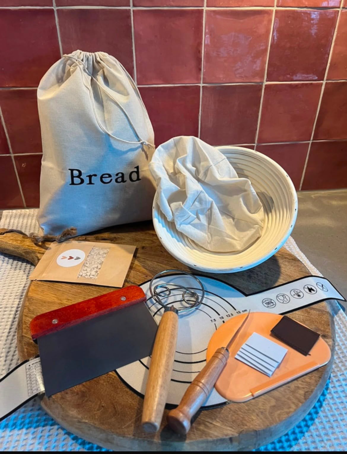 Leuke complete set om zuurdesem brood mee te bakken, Overige typen, Ophalen of Verzenden, Nieuw
