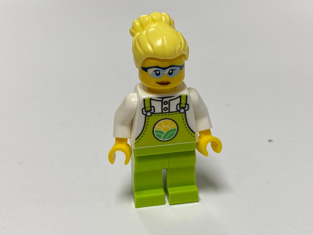 Lego nieuwe Minifiguur cty1441 Boerin met limoen overal, City, Lego, Nieuw, Ophalen of Verzenden