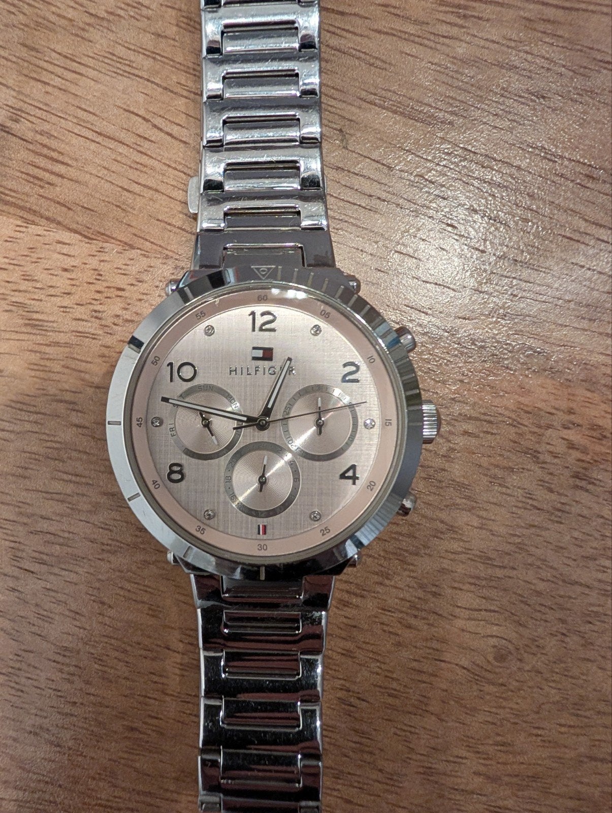 Tommy Hilfiger horloge is goede staat, Overige merken, Staal, Staal, Ophalen of Verzenden