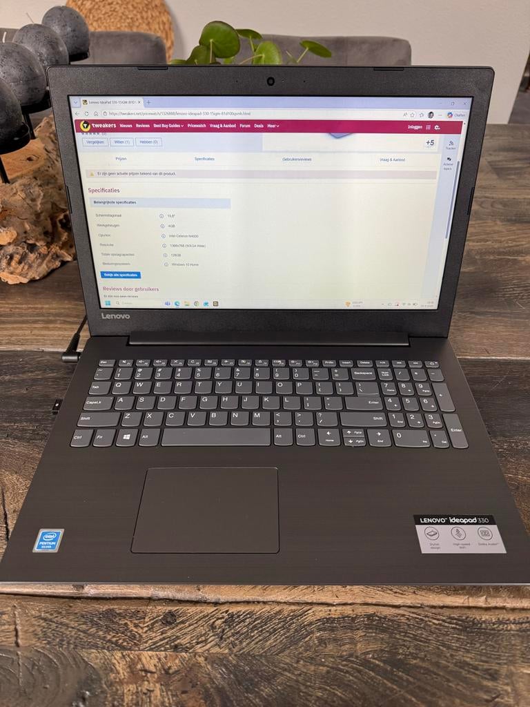 Lenovo Ideapad 330-15IGM Laptop, Computers en Software, Windows Laptops, Gebruikt, HDD, Minder dan 2 Ghz, Ophalen of Verzenden