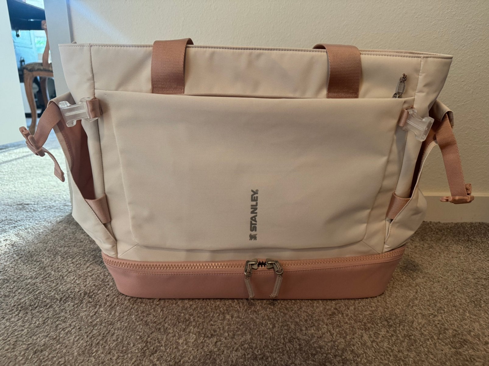 Stanley Vitalize Macro Method Tote 26,1L – Rose Quartz, Minder dan 30 cm, Nieuw, Roze, Schoudertas