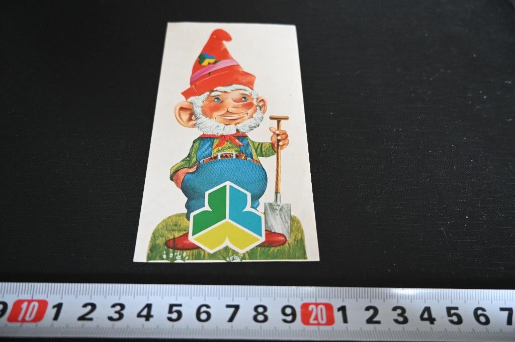 sticker Kabouter, Ophalen, Zo goed als nieuw