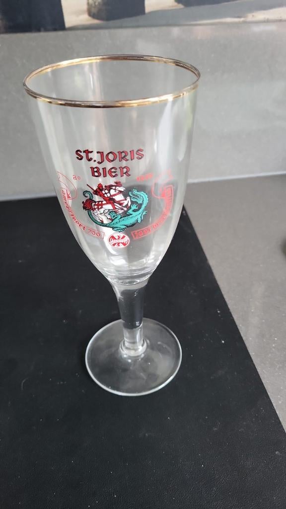 Oud St. Joris Bierglas - Amersfoort 700 jaar, Antiek en Kunst, Antiek | Glas en Kristal, Ophalen of Verzenden
