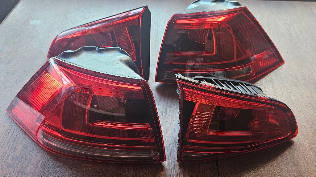 Complete Originele set Achterlichten VW golf 7, Ophalen of Verzenden, Gebruikt, Volkswagen