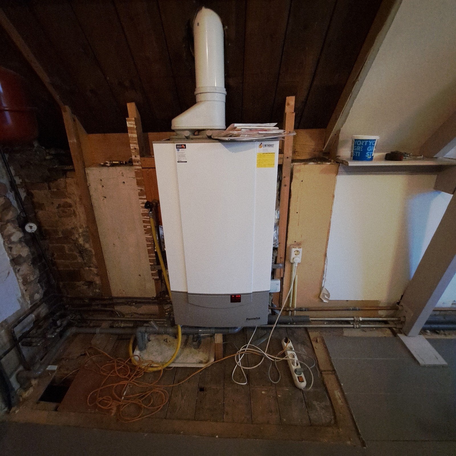 Remeha Quinta 35c CV-ketel - Goed werkend, Doe-het-zelf en Verbouw, Ophalen, 30 tot 80 cm, Gebruikt, Hoog rendement (Hr)