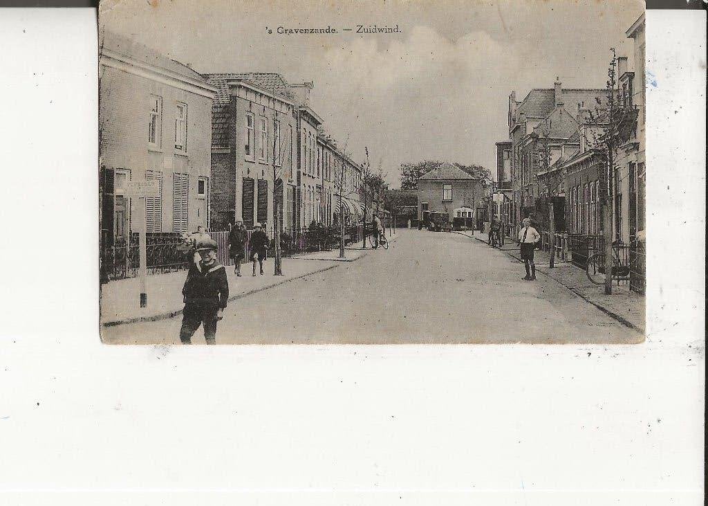 s Gravenzande Zuidwind G Riezebos, Ophalen of Verzenden, Voor 1920, Ongelopen, Zuid-Holland