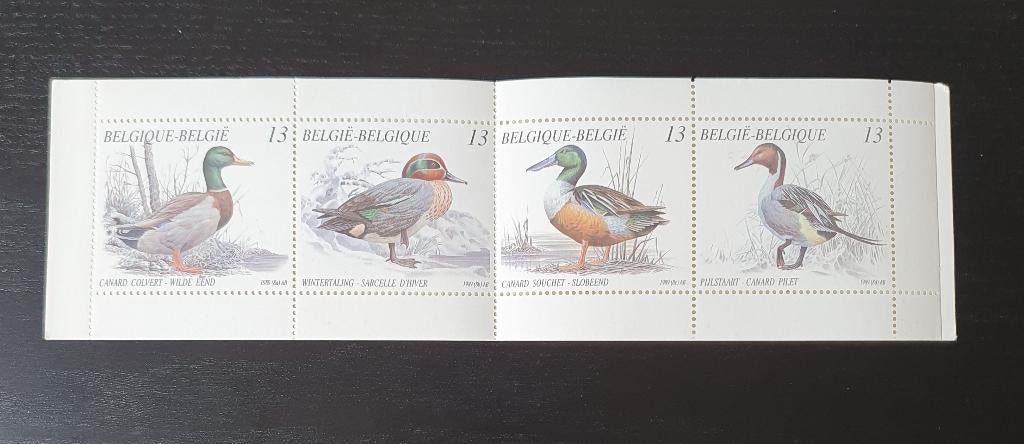 Belgie 1989 Eenden Vogels Michel 2384-2387 boekje nr 30 pf, Verzenden, Postfris, Dier of Natuur