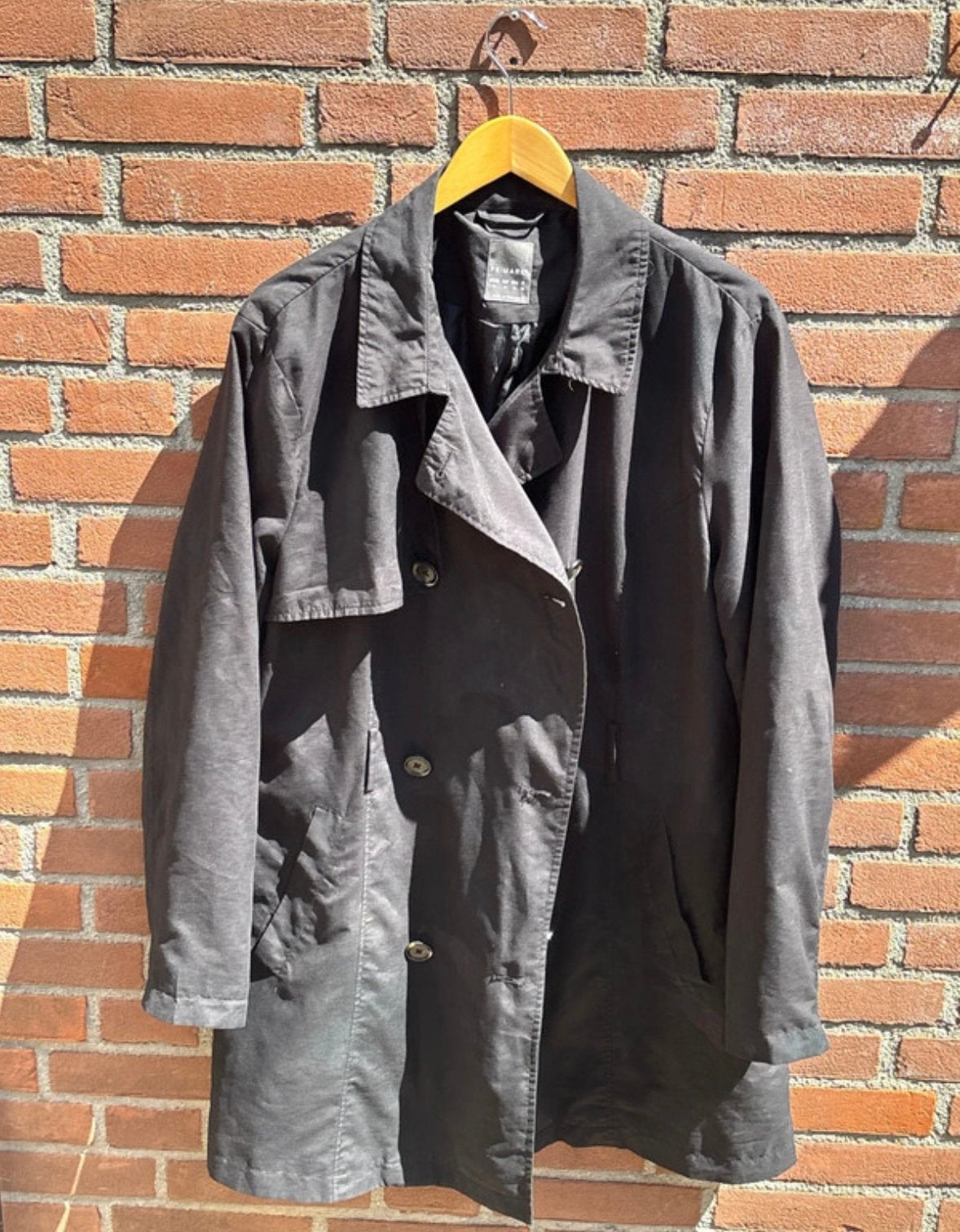 Primark Trenchcoat, Ophalen of Verzenden, Gedragen, Maat 46/48 (XL) of groter, Zwart