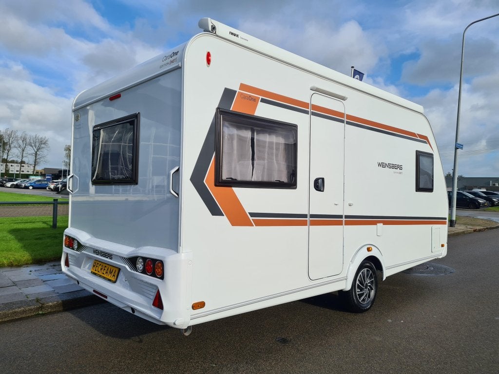 Weinsberg CaraOne Edition HOT 450 FU met Cassetteluifel!, Caravans en Kamperen, Overige merken, Schokbreker, Rondzit, Bedrijf