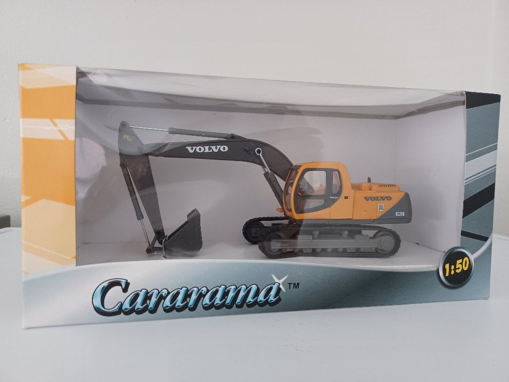Cararama Volvo EC210 Crawler Excavator 1/50, Ophalen of Verzenden, Zo goed als nieuw, Overige typen, Overige merken