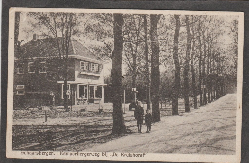 schaarsbergen  kemperbergerweg  bij de krulhorst, Verzenden, 1920 tot 1940, Gelopen, Gelderland