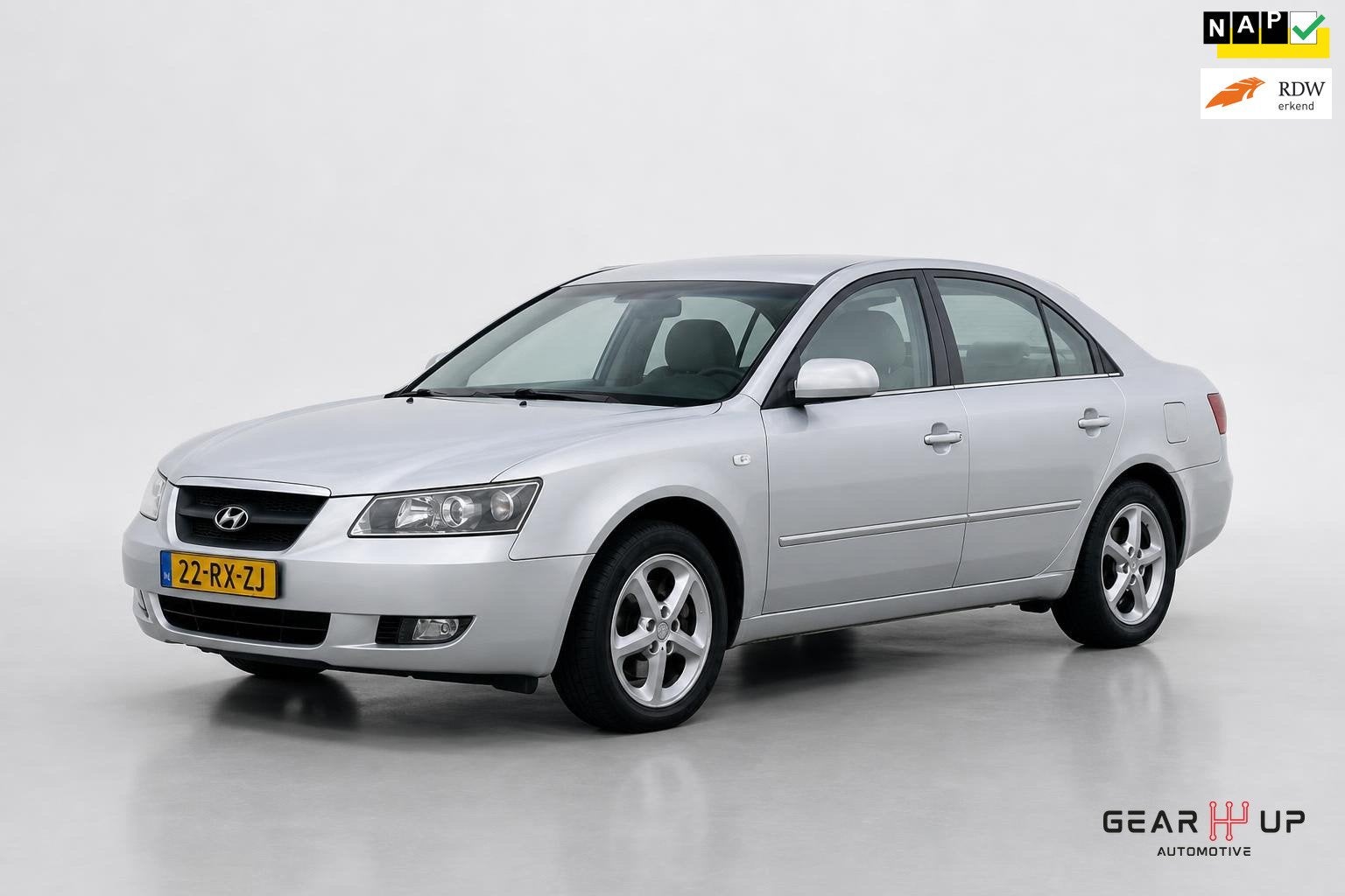 Hyundai Sonata 3.3 V6 Style LEER|CRUISE|CLIMA|STOELVERW|NAVI, Auto's, Hyundai, Gebruikt, 1546 kg, Bedrijf, 3342 cc