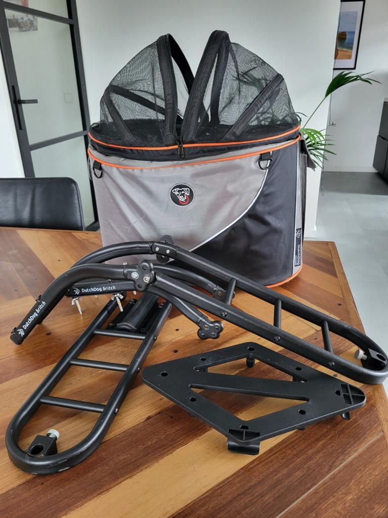 Honden fiets reis mand Dutch Dog Cocoon XXL met 2 britches, Ophalen, Gebruikt