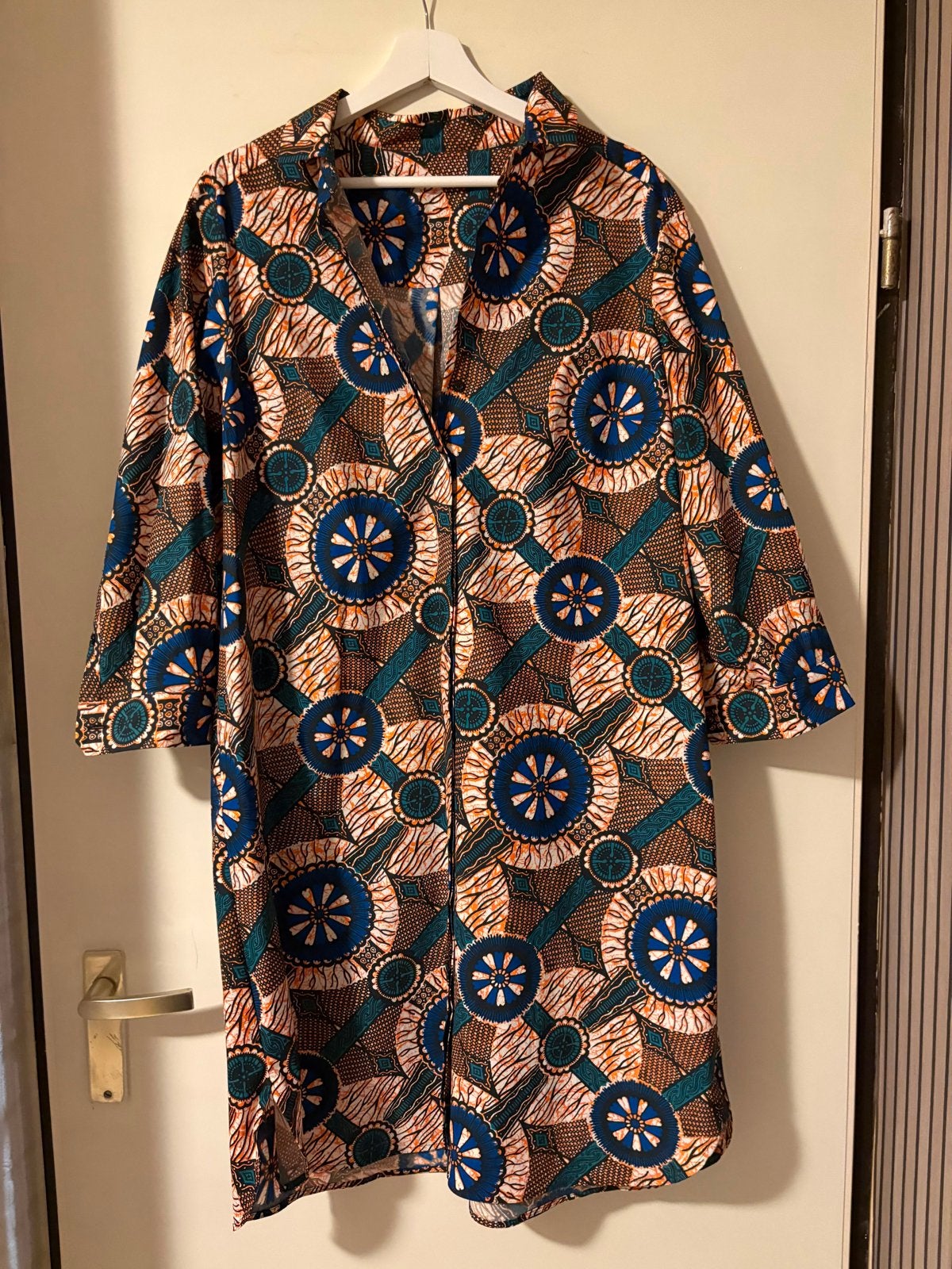 Weekend Max Mara Katoenen Doorknoopjurk Afrikaanse Print, Kleding | Dames, Meerkleurig, Maat 46/48 (XL) of groter, Ophalen of Verzenden