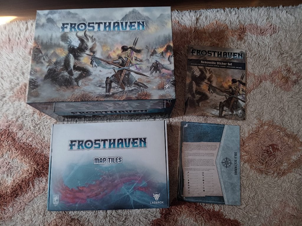 Frosthaven (ongeopend) + solo scenarios + removable stickers, Ophalen, Nieuw