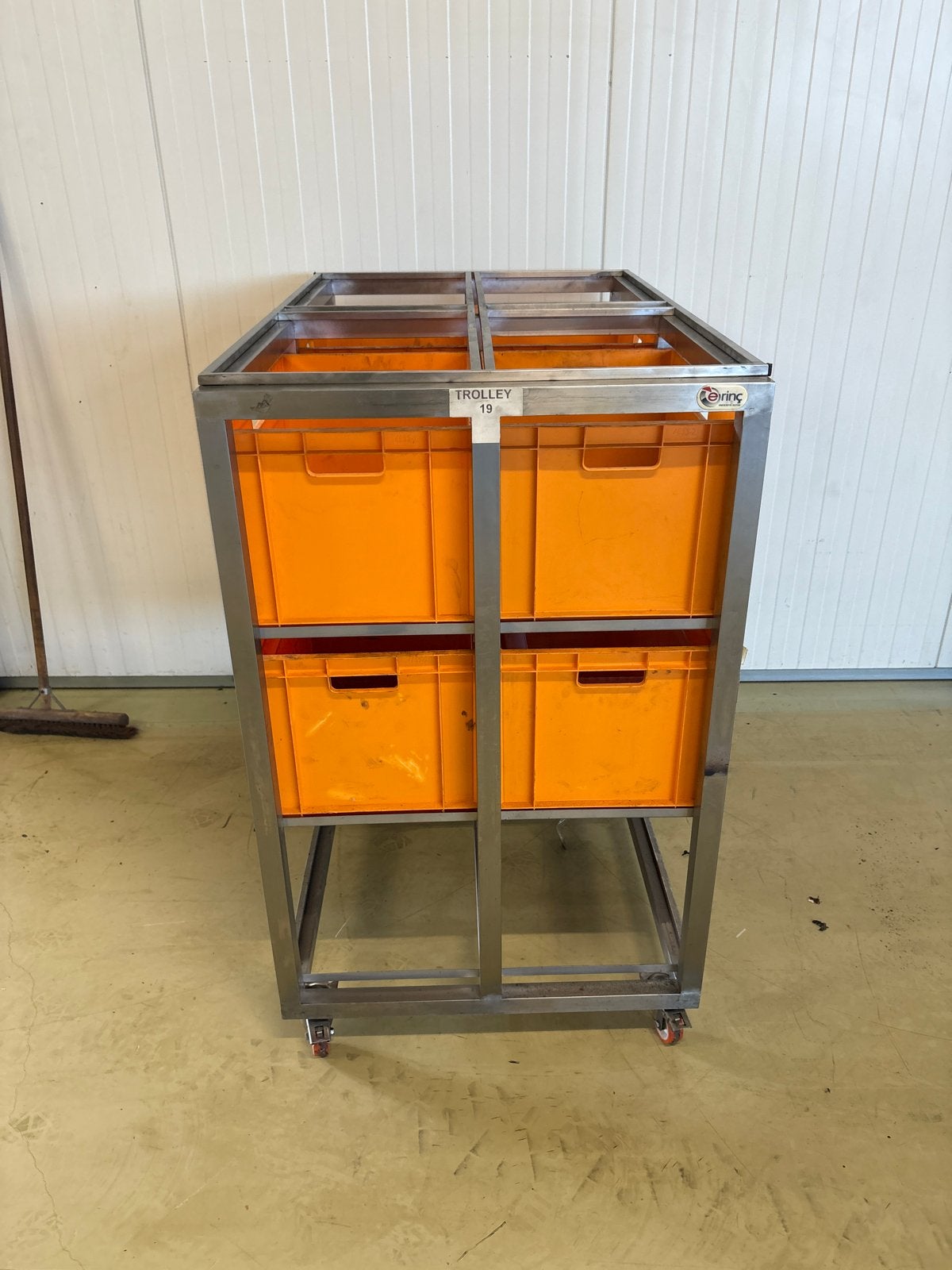 Opslag trolley met magazijnbakken, Ophalen, 100 cm of meer, 60 cm of meer, 50 cm of meer