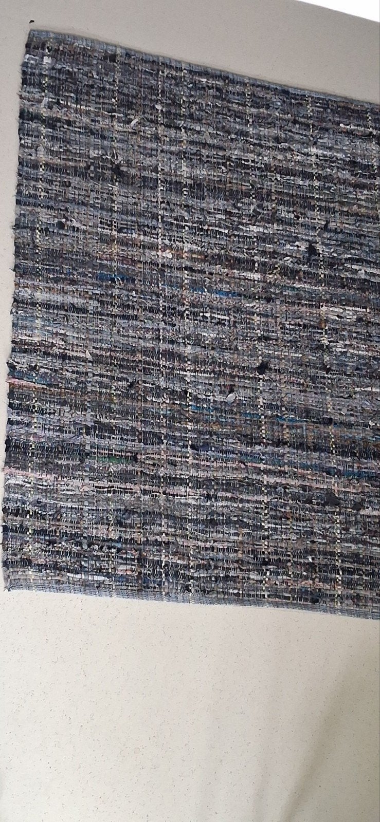 Handgemaakt gekleurd  kleed, Ophalen, Gebruikt, 100 tot 150 cm, Blauw