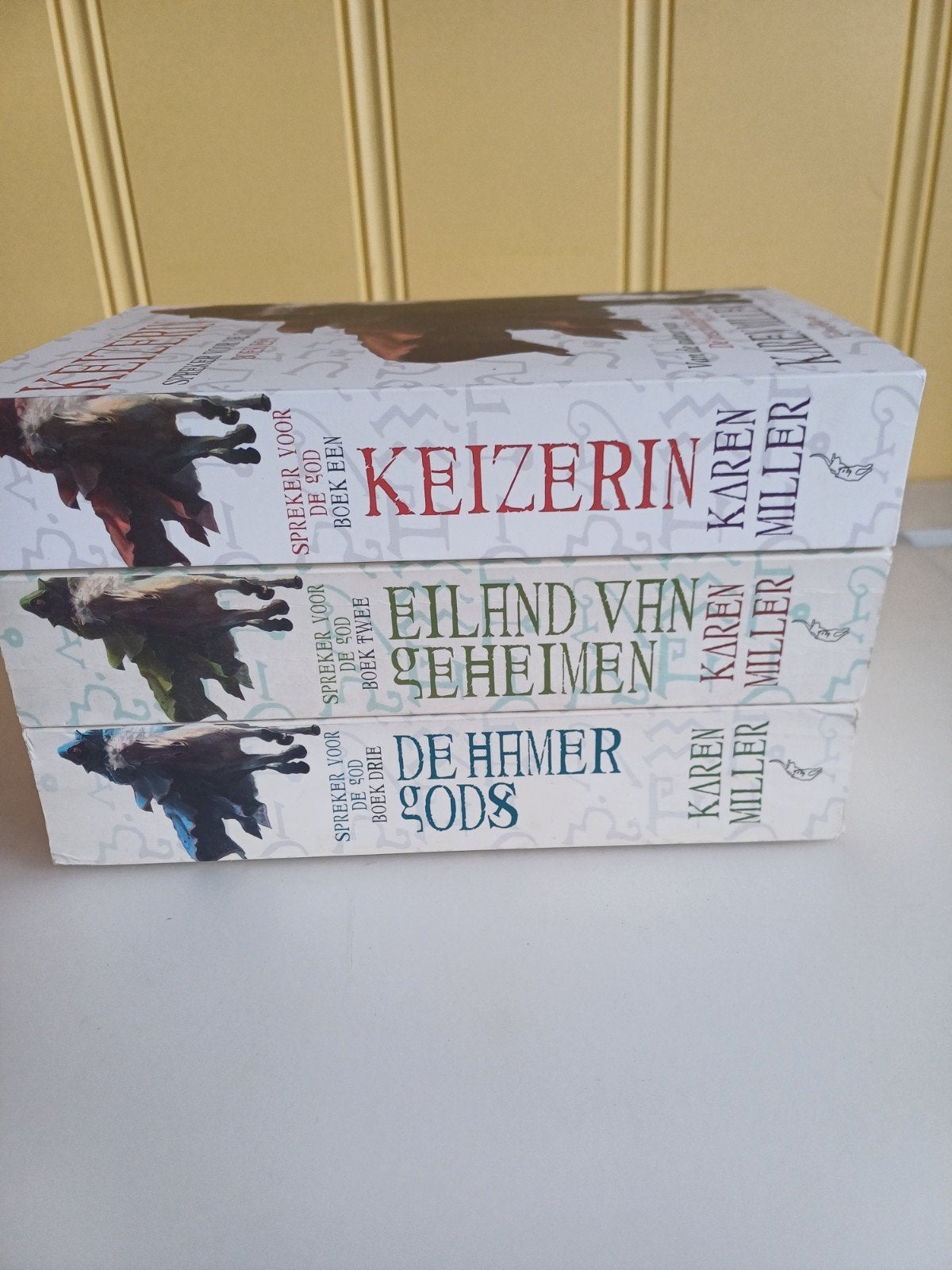 Spreker voor de God, Boeken, Ophalen of Verzenden, Gelezen, Karen Miller