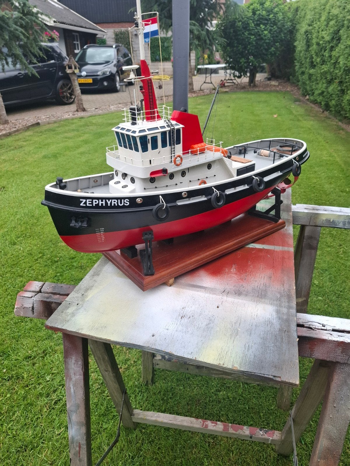 Rc sleepboot (torben), Ophalen