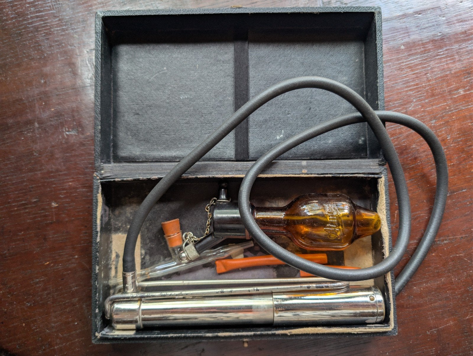 Antieke Medische Verstuiver/Inhalator in Koffer, Antiek en Kunst, Ophalen