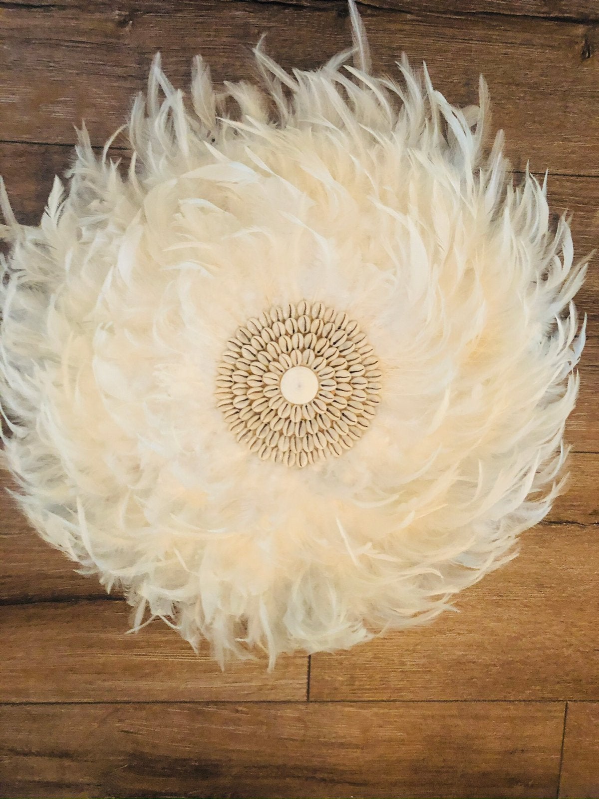 Juju veren decoratie wit 50 cm, Ophalen, Zo goed als nieuw