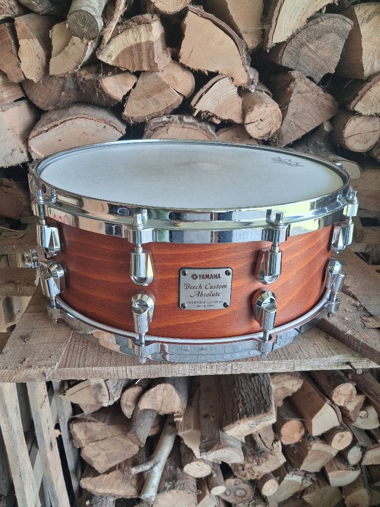 Yamaha Beech Custom Absolute snaredrum, Muziek en Instrumenten, Drumstellen en Slagwerk, Ophalen of Verzenden, Zo goed als nieuw