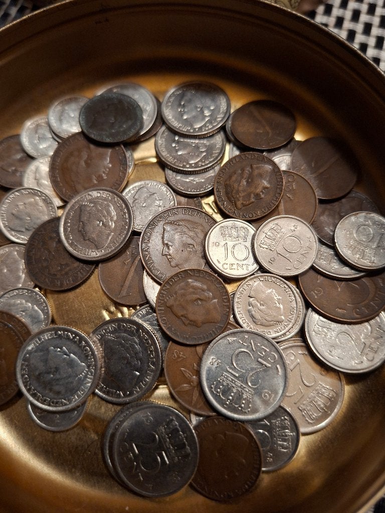 63 wilhemina munten., Postzegels en Munten, Munten | Nederland, Ophalen, Vóór koninkrijk, 10 cent, Losse munt