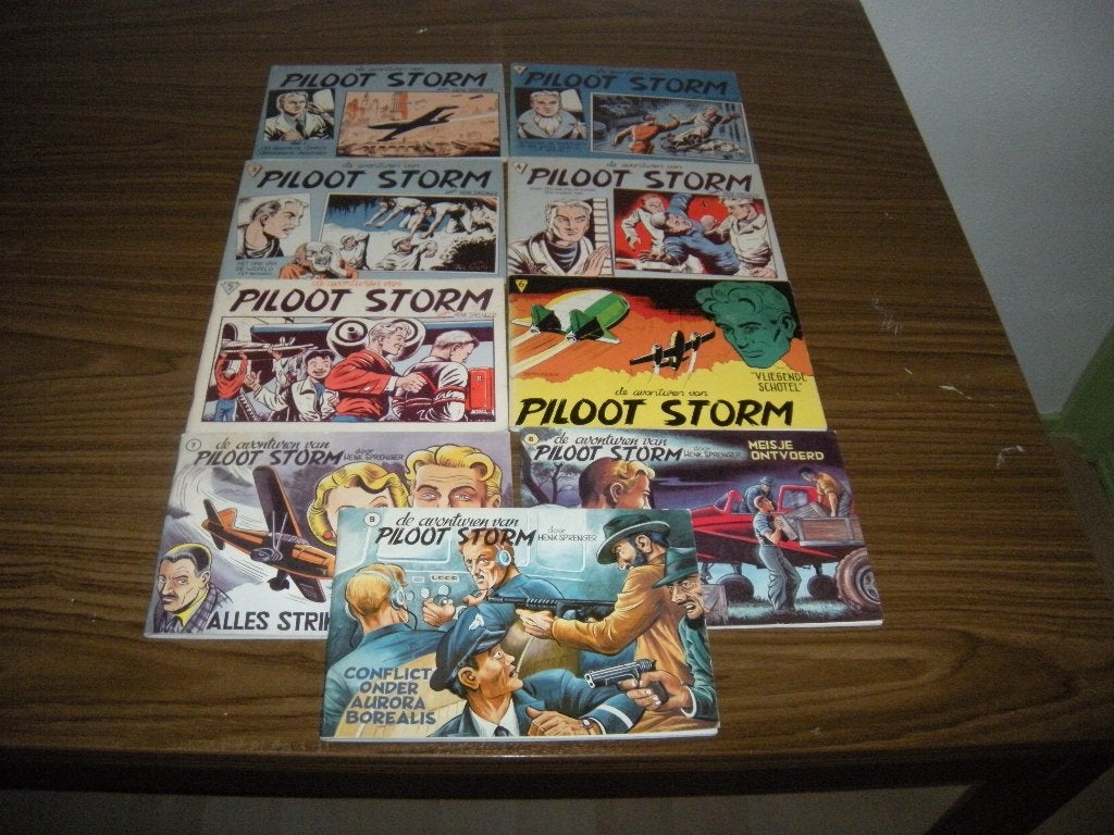 Piloot Storm 9 delen Oblong, Complete serie of reeks, Ophalen of Verzenden, Zo goed als nieuw