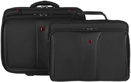 Wenger trolley incl. laptop tas, Wieltjes, 30 cm of meer, Zwart, Zo goed als nieuw